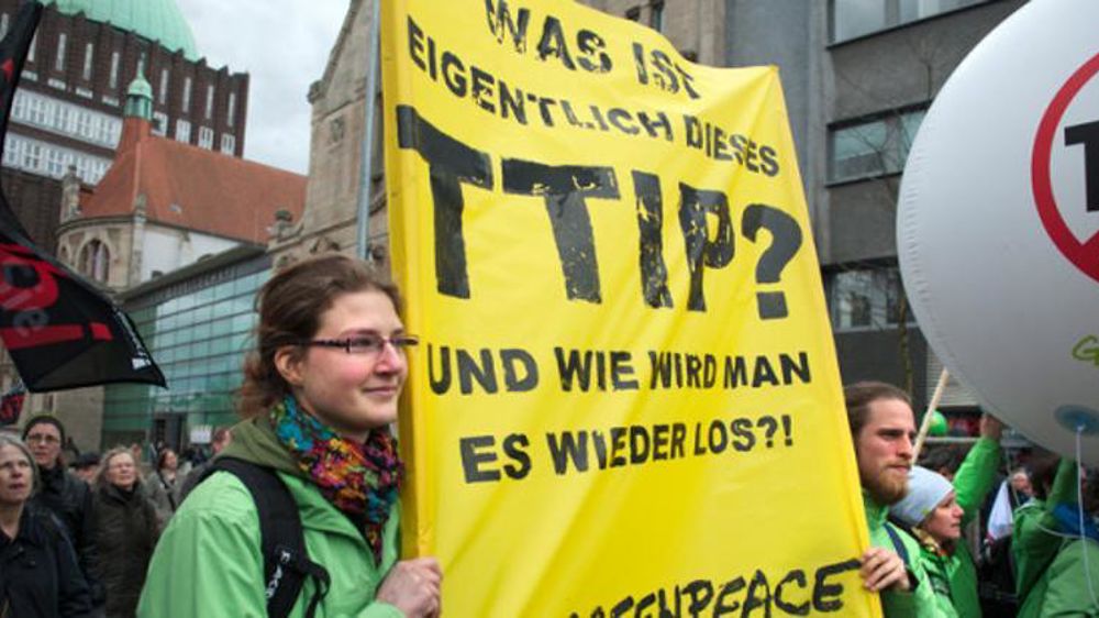 Manifestation à Hanovre. © Michael Loewa / Greenpeace