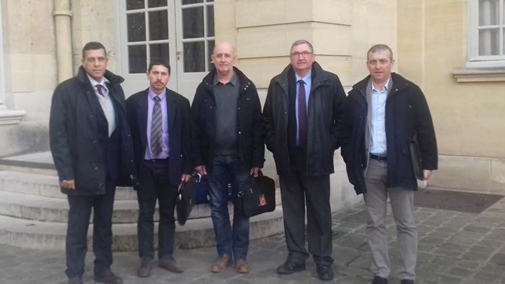 De gauche à droite, Xavier Beulin, Pascal Lerousseau, Gilbert Mazaud, Jean-Pierre Fleury, et Patrick Bénézit.