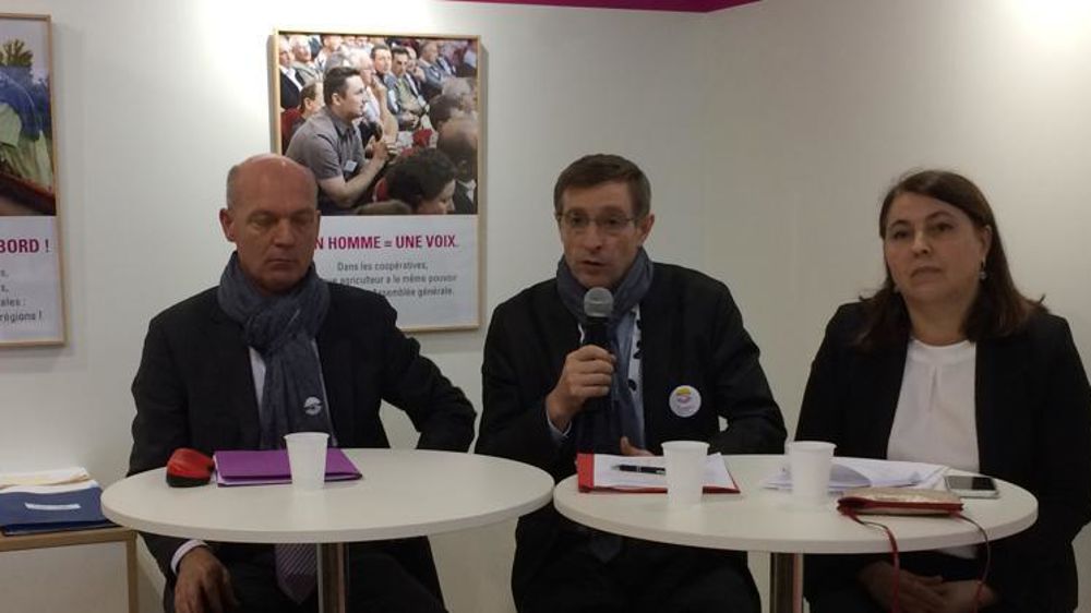 De gauche à droite, Pascal Viné, Dominique Chargé et Rachel Blumel © A. Cardinaux/GFA