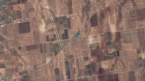 Parcelles agricoles à l’est de Homs. © Google Maps