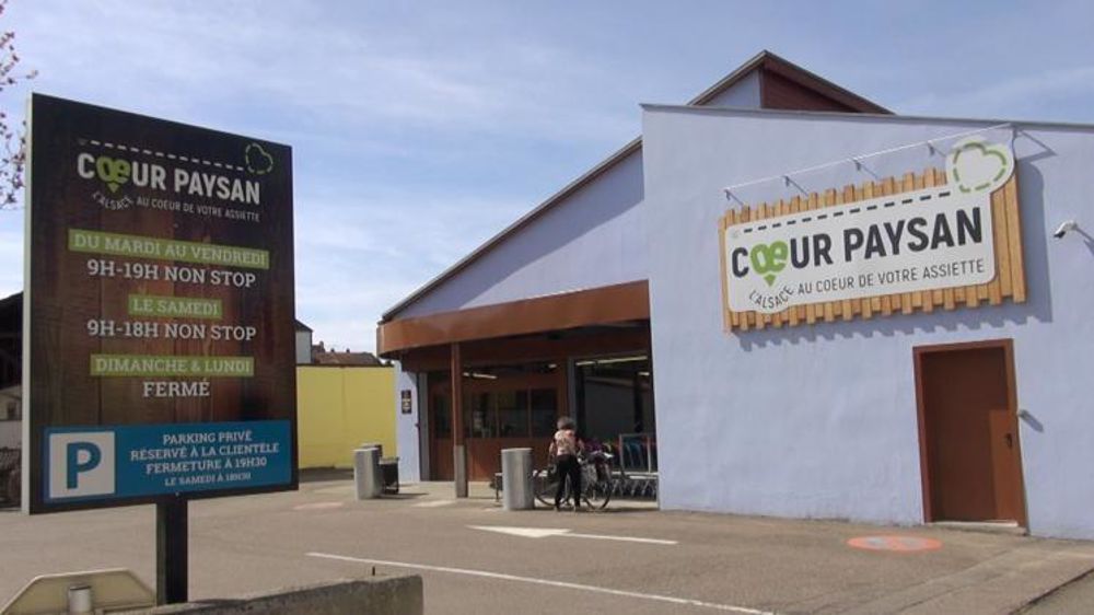 Coeur Paysan, ancien magasin Lidl reconverti en magasin de producteur à Colmar. © T. Dhelin/GFA