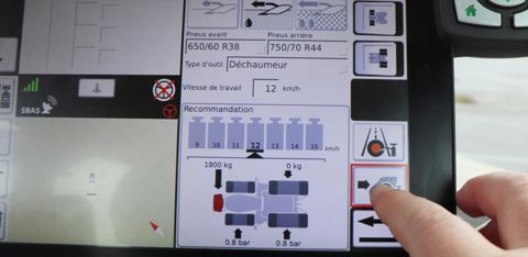 Une fois tous les paramètres fixés, il suffit de cliquer sur ce bouton pour lancer le télégonflage et mettre les pneumatiques à la bonne pression. © C. Le Gall