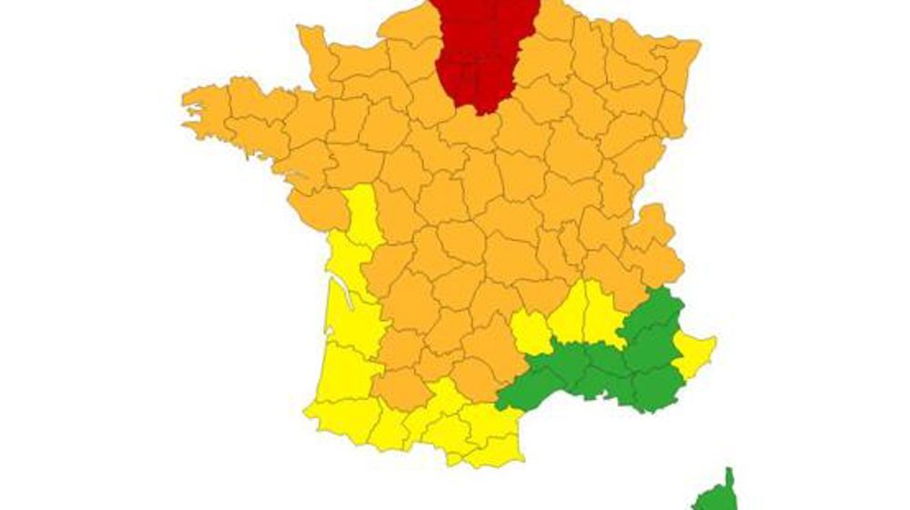 13 départements en vigilance rouge, 30 en orange