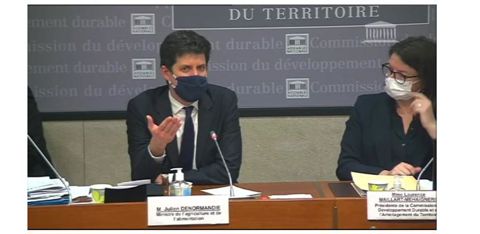 La filière betteravière « a pris ses responsabilités » sur le dossier des néonicotinoïdes, a affirmé Julien Denormandie le 15 février 2022, devant les députés de la commission du développement durable. © Assemblée nationale