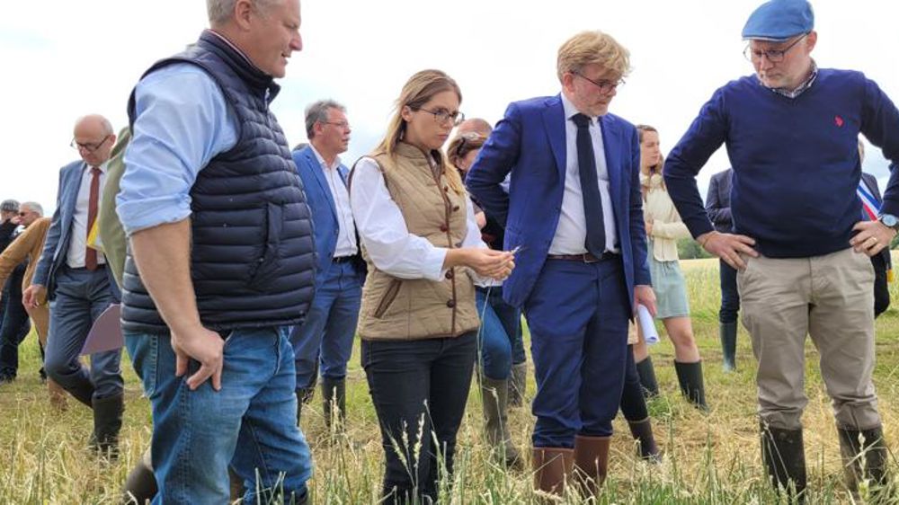 Marc Fesneau au chevet des agriculteurs victimes des orages