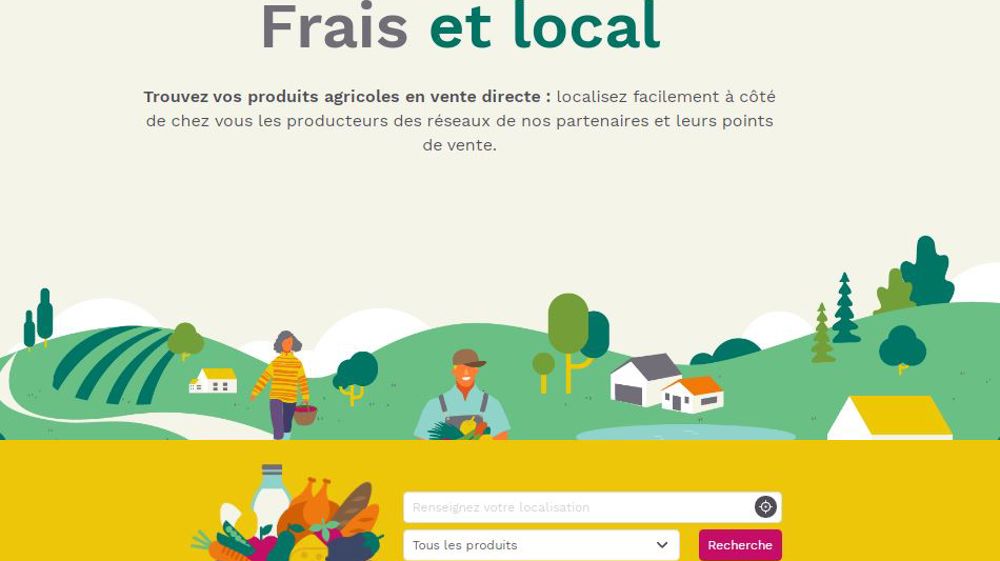 La plateforme « Frais et local » recense déjà 8 000 points de vente