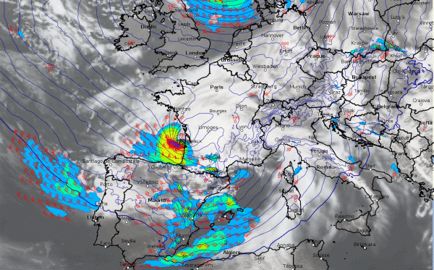 Ce week-end, la Corse devrait être traversée par des rafales de vent pouvant dépasser les 130 km/h sur les crêtes et les caps exposés. © Météo-France