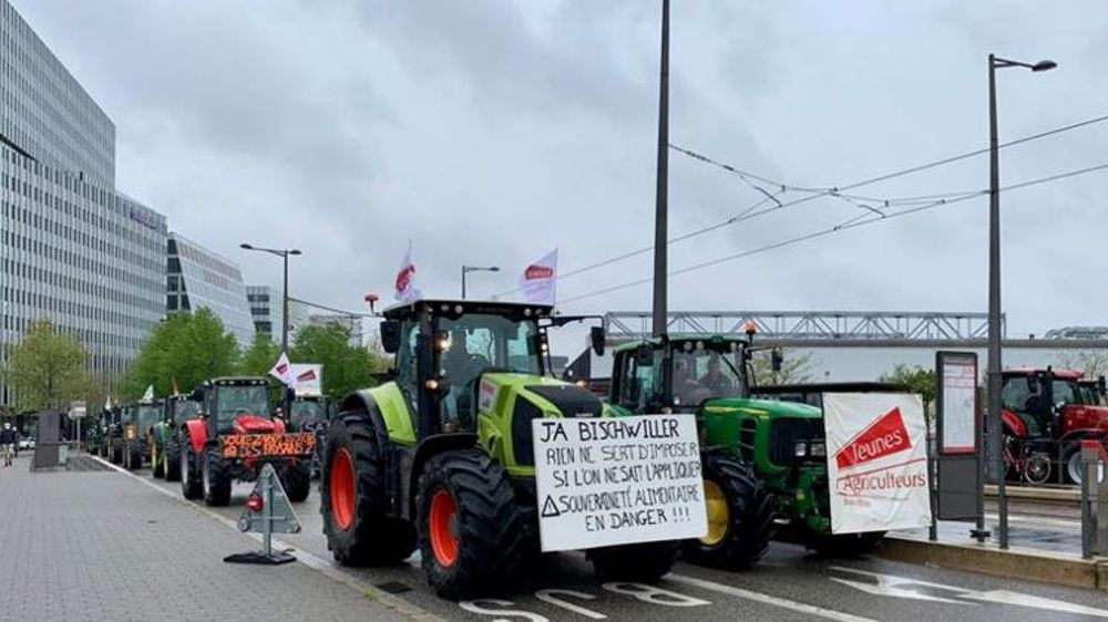 1 500 tracteurs sous les fenêtres du Parlement européen