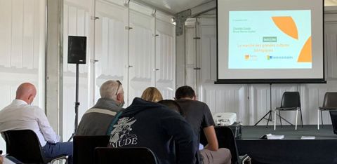 La conférence sur le marché des grandes cultures biologiques s’est tenue le 21 septembre après-midi au salon Tech&Bio. © C. Salmon