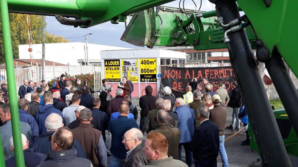 Manifestation contre la fermeture de l’abattoir de Valenciennes