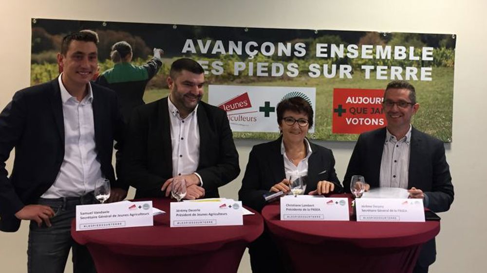 Revenu, reconnaissance et respect, « les 3 R » de FNSEA et JA