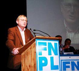 Henri Brichart, Président de la Fnpl prononçant son discours de clôture.