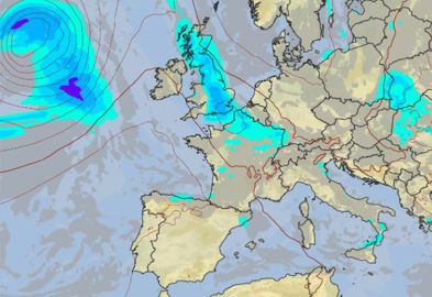 Une nouvelle perturbation arrivera dimanche sur le nord et le nord-ouest du pays. © Météo-France