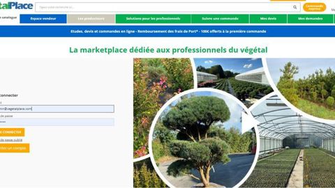 La marketplace Vegetalplace.com, présentée à Paysalia vise à mettre en relation la production française avec les acheteurs, particulièrement dans le secteur du paysage. ©Vegetalplace