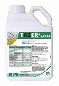Tazer 250 est homologué à la dose de 0,8 à 1 l/ha selon la culture et le pathogène. 