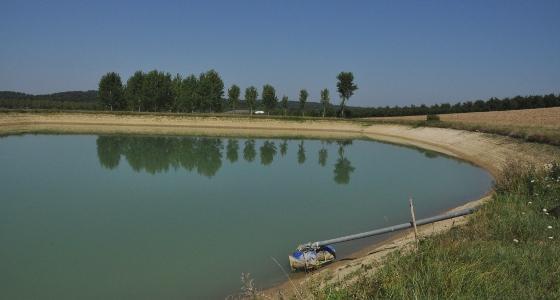 bassin rétention eau