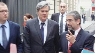 Stéphane Le Foll, ministre de l'Agriculture dans le 7ème arrondissement à Paris.