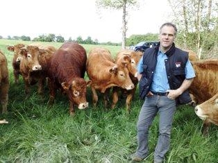 Christophe Lechevalier, éleveur de bovins viande en Haute-Vienne, 