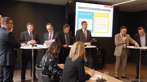 Conférence de lancement d’Agrica Prévoyance, le 27 février 2018, au Salon international de l’agriculture. © M. Salset/GFA