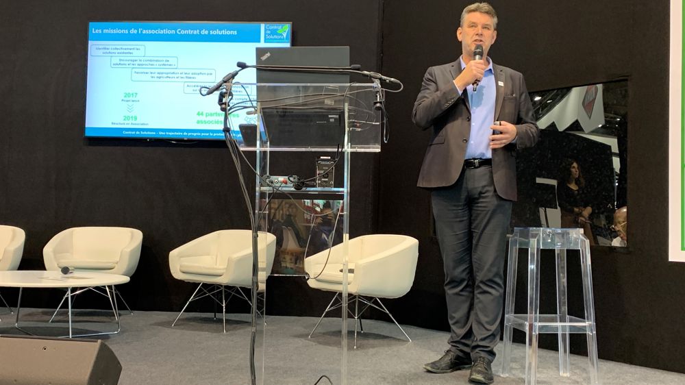 Hervé Lapie, le président du Contrat de solutions, a dressé le bilan des 5 ans de l'association.