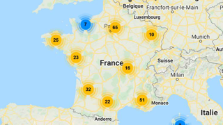 La carte publiée sur le site https://solutions.lacooperationagricole.coop La carte publiée sur le site https://solutions.lacooperationagricole.coop