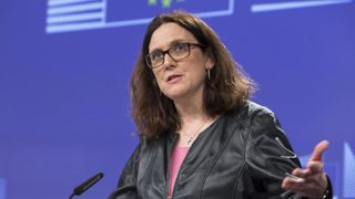 Cecilia Malmström, commissaire européenne au Commerce, ce 7 mars 2018. © Union européenne Cecilia Malmström, commissaire européenne au Commerce, ce 7 mars 2018. © Union européenne