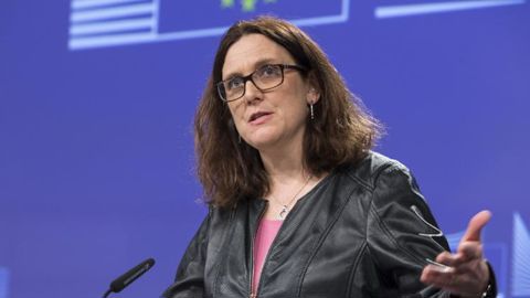 Cecilia Malmström, commissaire européenne au Commerce, ce 7 mars 2018. © Union européenne Cecilia Malmström, commissaire européenne au Commerce, ce 7 mars 2018. © Union européenne