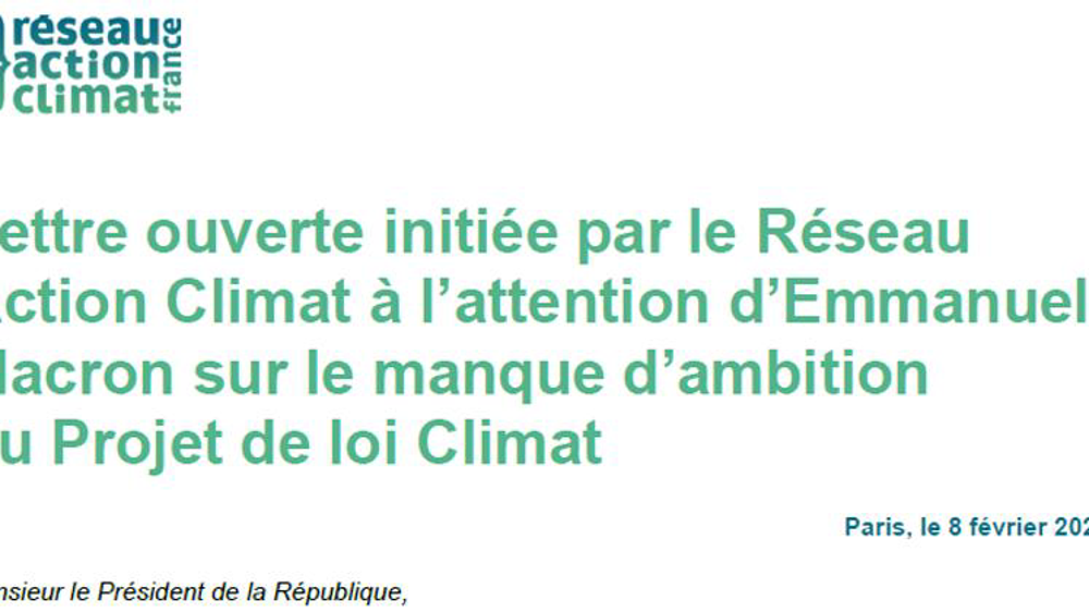 Autour de Réseau action climat, plusieurs organisations dont la Confédération paysanne estiment que les mesures du projet de loi climat sont insuffisantes pour atteindre l’objectif de réduction des émissions de 40 % à l’horizon de 2030. © Réseau action climat