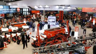 Stand Kuhn sur le salon Agritechnica 2017. © L. Coassin/GFA Stand Kuhn sur le salon Agritechnica 2017. © L. Coassin/GFA