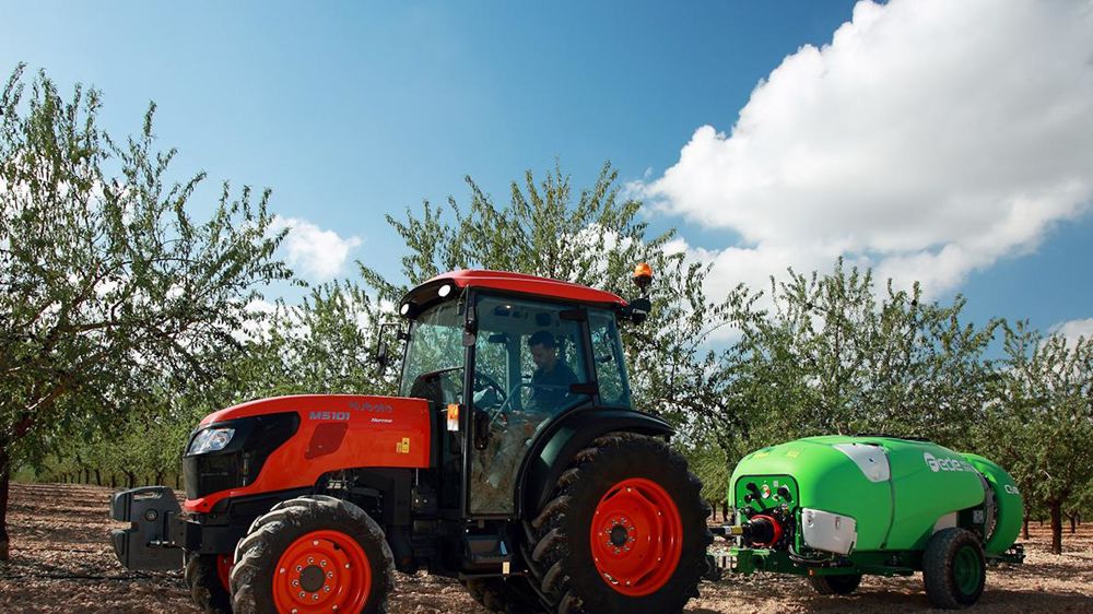 Kubota rachète l’espagnol Fede, spécialisé dans les pulvérisateurs arboricoles et viticoles. © Kubota