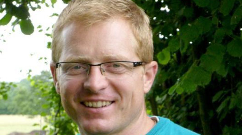 Olivier Lebert au milieu de ses champs. © DR