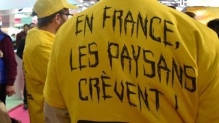 La Coordination rurale défend la mise en place de la TVA sociale, en vue d’une baisse des charges patronales (photo prise lors du SIA). © R. Aries/GFA La Coordination rurale défend la mise en place de la TVA sociale, en vue d’une baisse des charges patronales (photo prise lors du SIA). © R. Aries/GFA