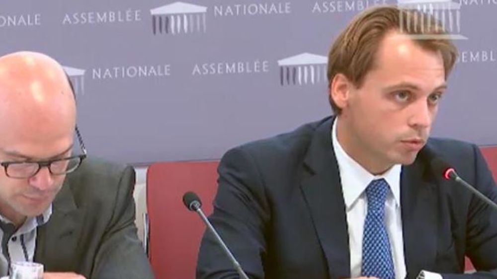 Maxence Bigard devant la commission des affaires économiques de l’Assemblée nationale le 14 septembre 2017. © Assemblée nationale