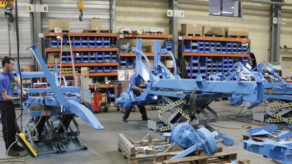 Utilisation de l’acier pour les châssis et timons des pulvérisateurs traînés chez Berthoud. © V.  Gobert/GFA