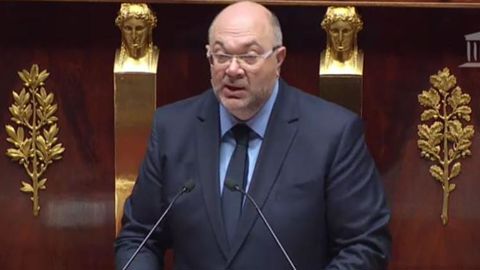 Stéphane Travert ce 2 novembre 2017 devant les députés. © Assemblée nationale