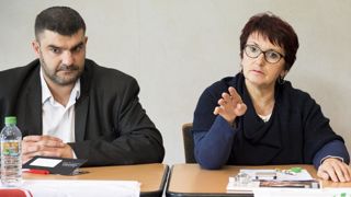 Jérémy Decerle, président de Jeunes Agriculteurs, et Christiane Lambert, présidente de la FNSEA. © Jérôme Chabanne Jérémy Decerle, président de Jeunes Agriculteurs, et Christiane Lambert, présidente de la FNSEA. © Jérôme Chabanne