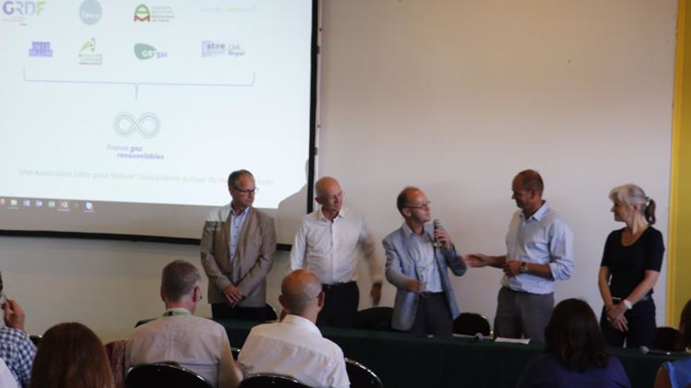 Cinq des initiateurs de l’association France Gaz renouvelables, ce mardi 11 septembre à Rennes. © Vincent Gobert/GFA
