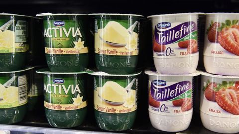 Danone, le géant de l’agroalimentaire, espère récolter 5 millions d’euros avec son vendredi vert. © C. Faimali/GFA Danone, le géant de l’agroalimentaire, espère récolter 5 millions d’euros avec son vendredi vert. © C. Faimali/GFA