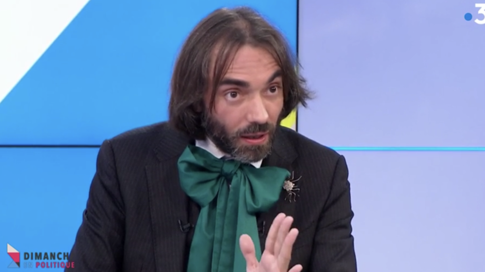 Cédric Villani milite en faveur de la montée en gamme du secteur agricole. (Photo issue de Dimanche en politique, sur France 3).