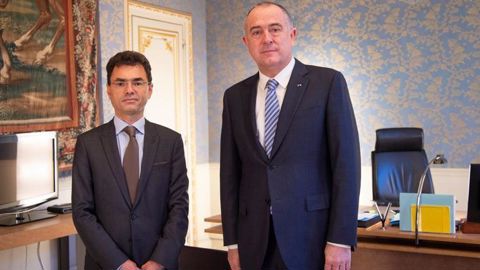 Stéphane Le Moing, président de l’ASP, et Didier Guillaume se sont rencontrés le 13 novembre 2018. © Twitter dguillaume Stéphane Le Moing, président de l’ASP, et Didier Guillaume se sont rencontrés le 13 novembre 2018. © Twitter dguillaume