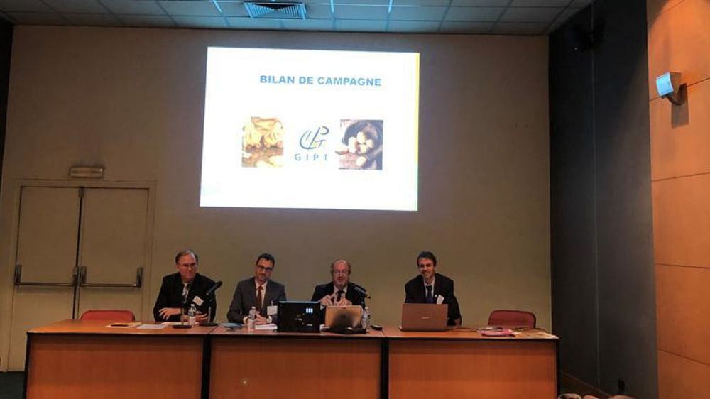 Christian Vanderheyden, nouveau président du GIPT, à gauche, Thomas Gauthier, Pascal Foy et Bertrand Ouillon. © Isabelle Lartigot