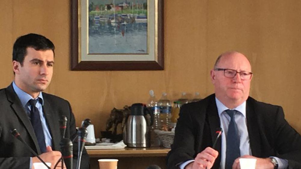 Pierre Rayé, directeur général de la CGB, Éric Lainé, président. © I. Escoffier/GFA