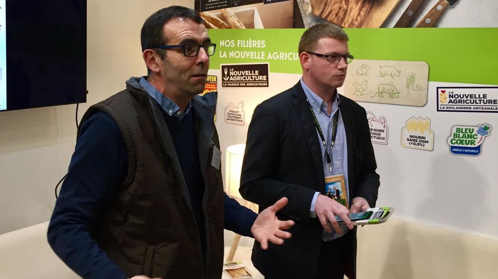 Pascal Ballé et Guillaume Ardillon lors de la présentation de l’application. © I. Logvenoff/GFA