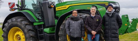 L’équipe E-FARM France en visite chez Agri Pro - Concessionnaire John Deere dans l’Ain
