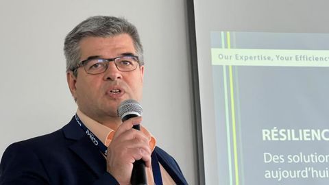 « Les défis auxquels nous avons fait face et faisons toujours face ont mis en lumière que seuls les systèmes résilients sont à même de les relever », a insisté Jean-François Labarre, directeur général adjoint de CCPA, le 14 septembre, au Space. ©  Y. BOLOH