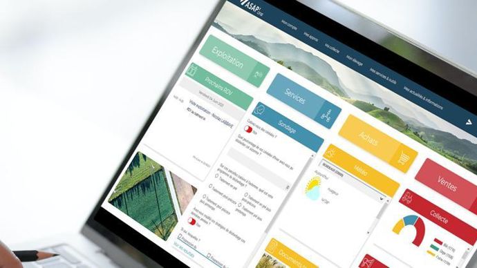La plateforme web d’Asape permet aux coopératives et négoces de proposer à leurs agriculteurs de nouveaux services personnalisés, comme prendre un rendez-vous ou déposer une réclamation.