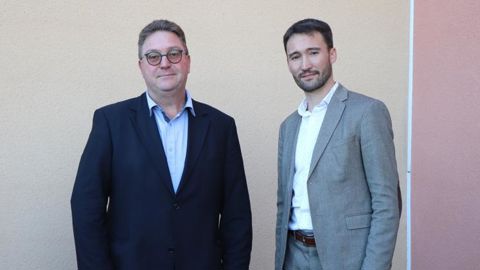 Le duo Pierre Desgoutte, président de Val’Limagne.coop, et Vincent Bertholier, DG, est officiellement opérationnel depuis le 1er janvier. © R. FOURREAUX
