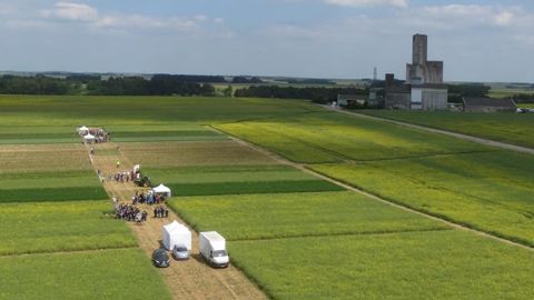 En dix ans, 50 000 interventions agricoles ont été enregistrées sur le réseau Artémis. Ici, la plateforme d’essais à Nitry, dans l’Yonne.