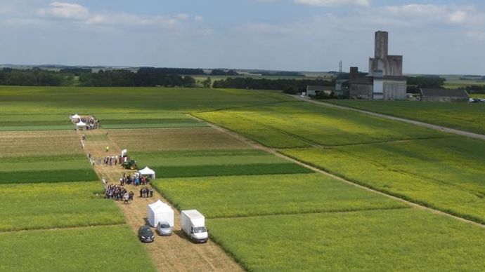 En dix ans, 50 000 interventions agricoles ont été enregistrées sur le réseau Artémis. Ici, la plateforme d’essais à Nitry, dans l’Yonne.
