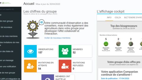 L’espace animateur permet au conseiller d’analyser l’ensemble des observations faites par les membres du groupe d’observateurs dont il est responsable.